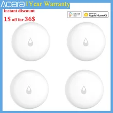 Aqara-Sensor de inmersión de agua, Detector de fugas de agua, impermeable, aplicación de Control remoto inteligente, seguridad del hogar para Xiaomi Mijia