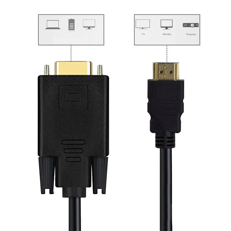 GloryStar 1,8 м HDMI к VGA кабель Соединительная линия
