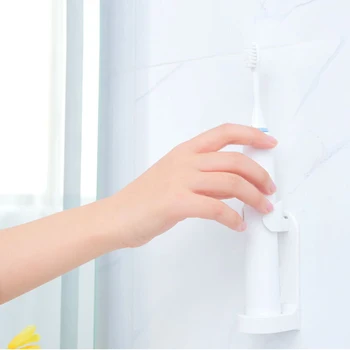 

Generic Electric Toothbrush Holder Detachable Wall Mounted Bathroom Counter Stand With Sticker For 90% Electric Tooth Brushes