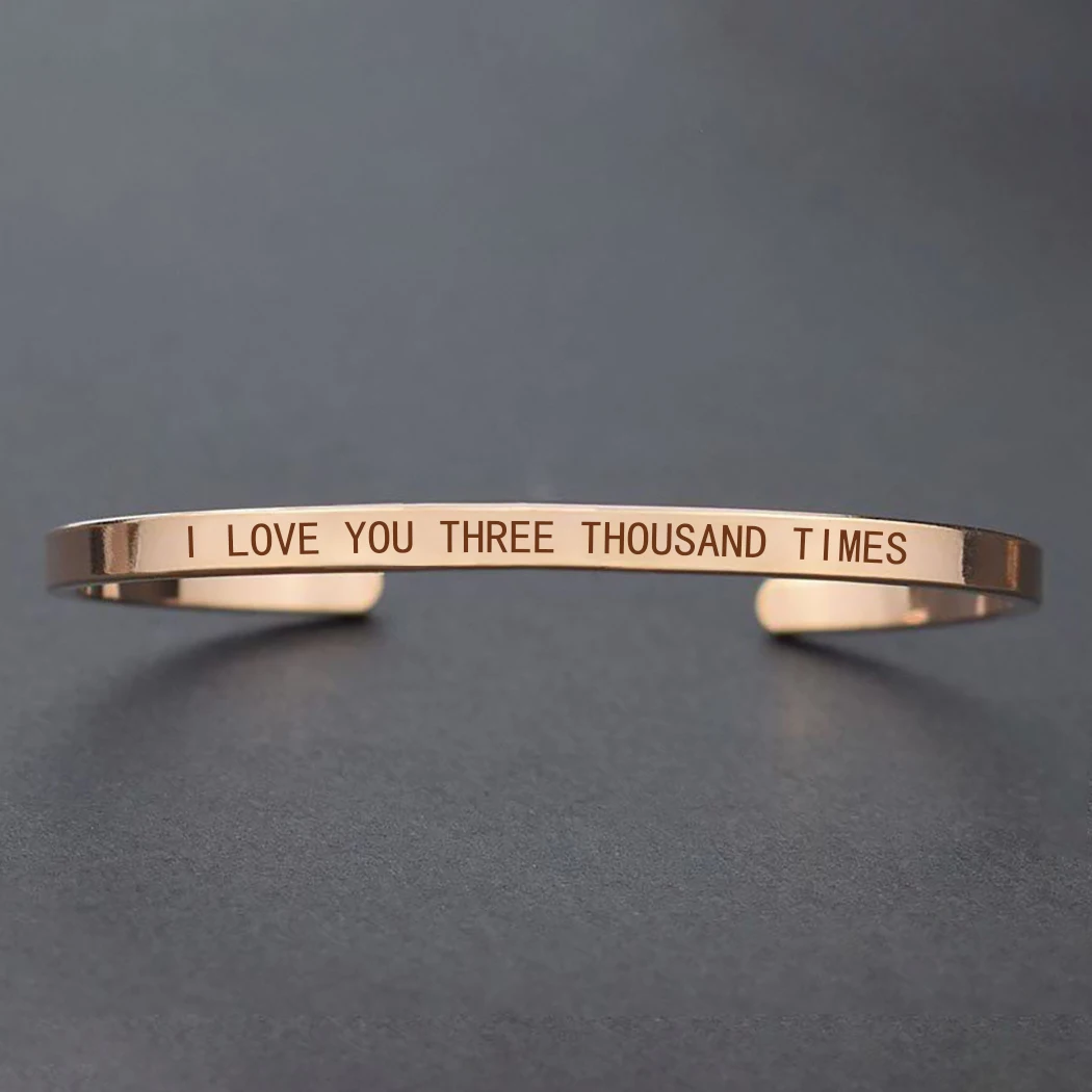 rose gold Черчилль Цитата "Never Give Up", "мотивационные Нержавеющая сталь браслеты с гравировкой цитатой жизни Ювелирные изделия Выпускной подарочные браслеты - Окраска металла: rose gold