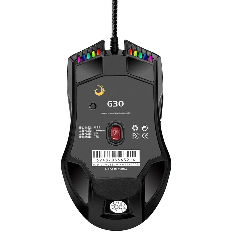 Redragon Usb игровая мышь 10000 точек/дюйм 9 Кнопок эргономичный дизайн для настольного