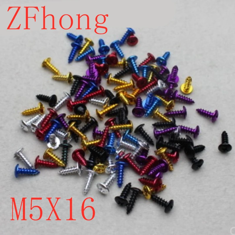 30pcs M5*16 Colourful Selftapping Screws Aluminum Alloy Self Tapping
