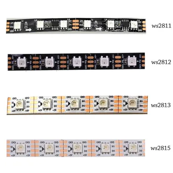 

WS2811/WS2812B/WS2813/WS2815 Led Strip 30/60/144 leds/m DC5V 12V smart pixels addressable dual signal RGB full color IP30/65/67