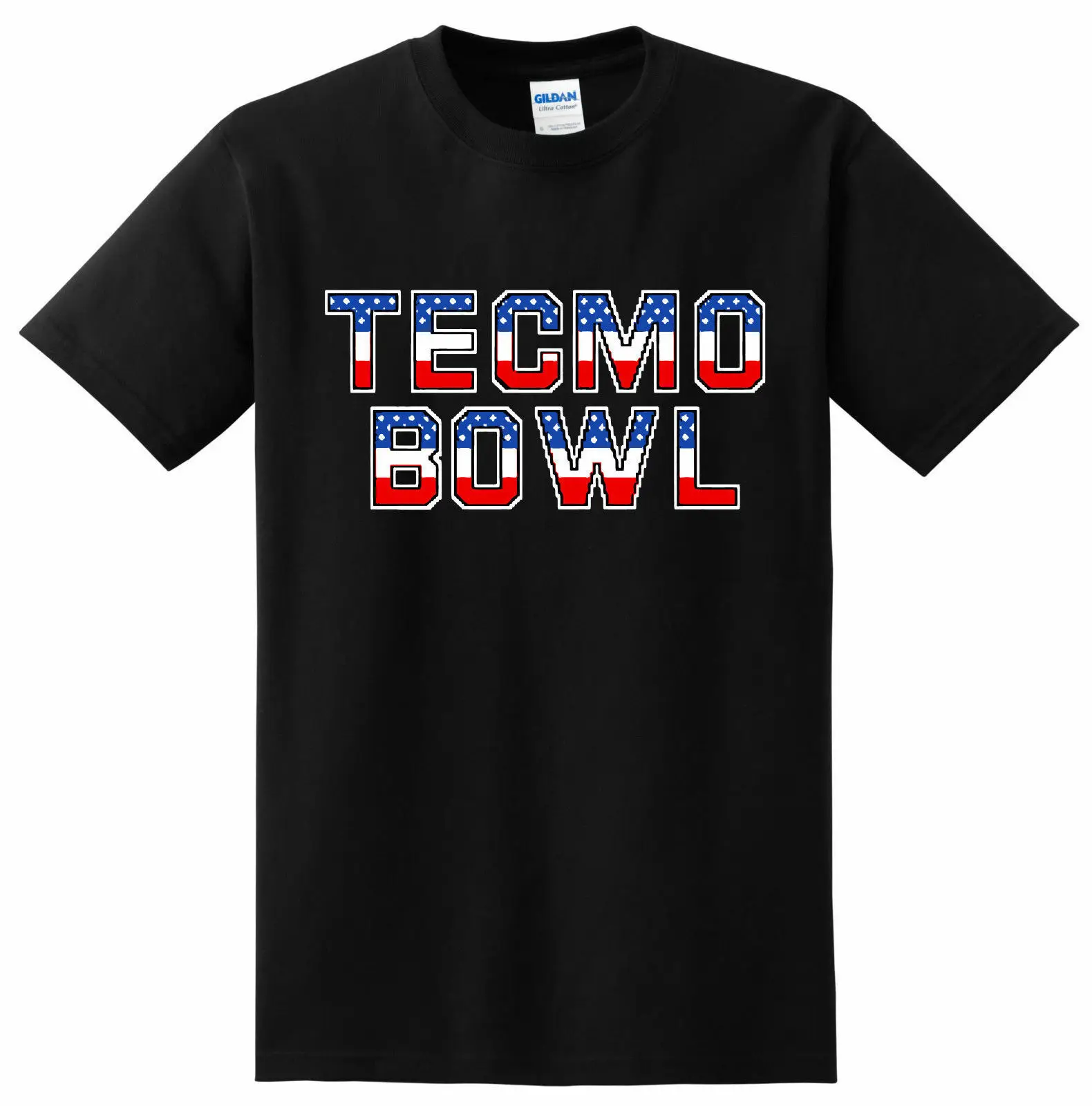 Tecmo Bowl Logo Bo Футболка Джексон для молодежи и взрослых размеры YS-5XL |