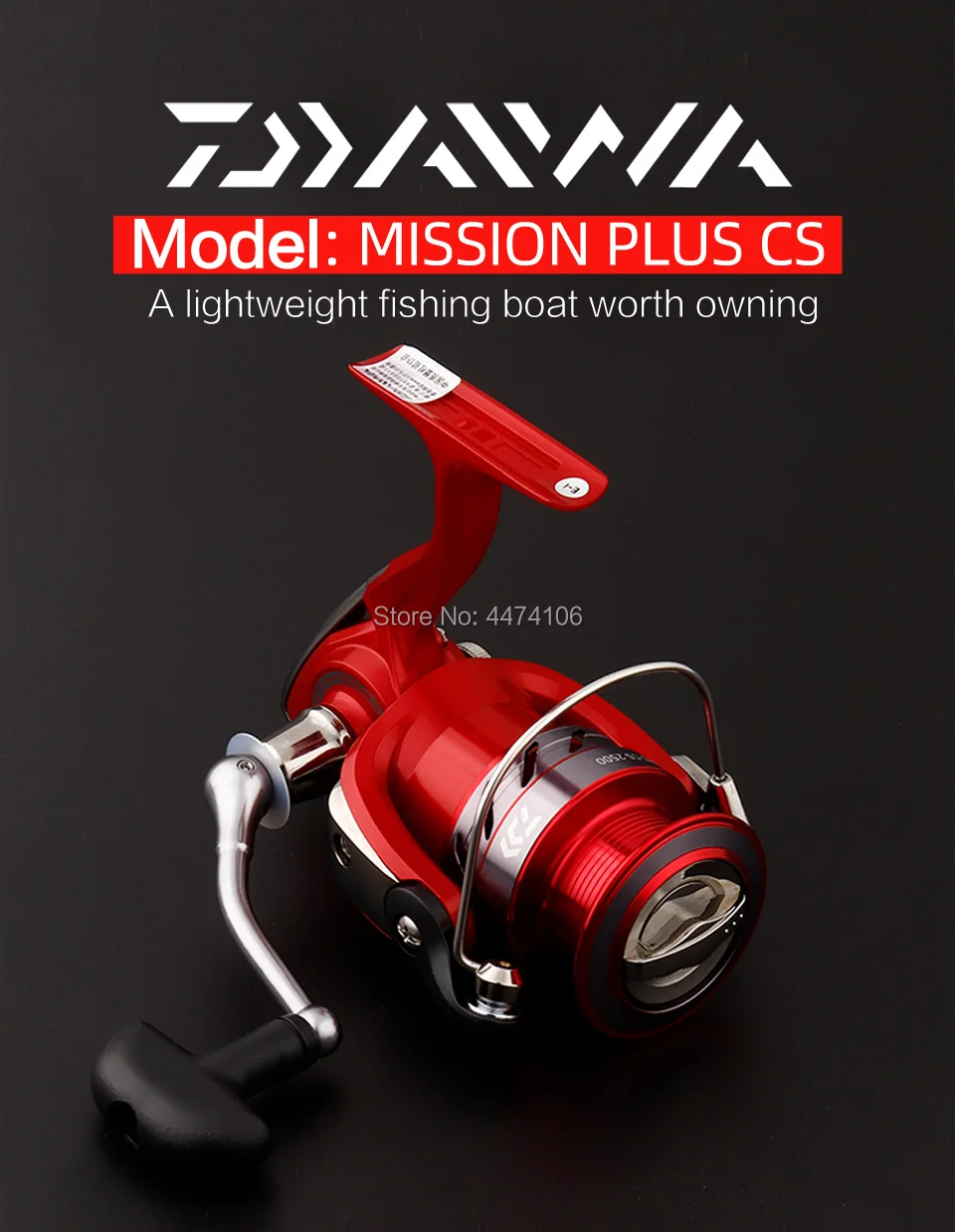 Carretel de Pesca Linha de Metal 4 + 1bb Daiwa Mission Plus s 2500 3000 4000 Fiação 5.3: 1 Saltewater Copo Arrastar Potência 26 kg cs 2000 2 Cheap Carretilhas de pesca