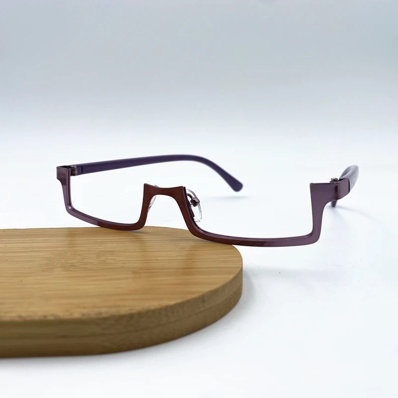 Jujutsu Kaisen Anime Cosplay Costume Maki Zenin Eyewear Purple Half Frame Glasses Eyeglasses Unisex Accessories Prop
