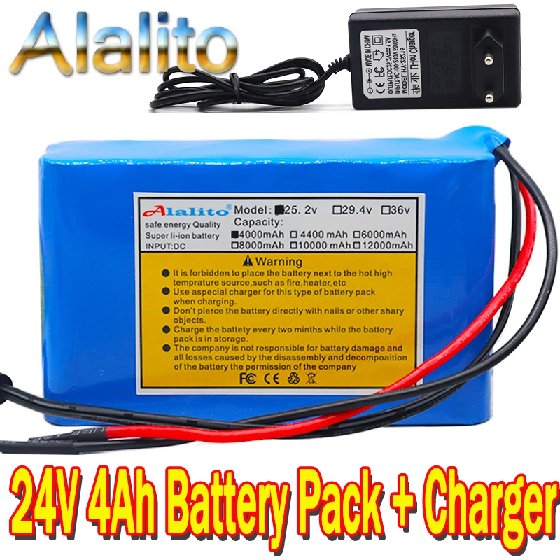 Высококачественная литий-ионная аккумуляторная батарея 6s2p 24V 4Ah 18650 25 2 v 4000mAh для
