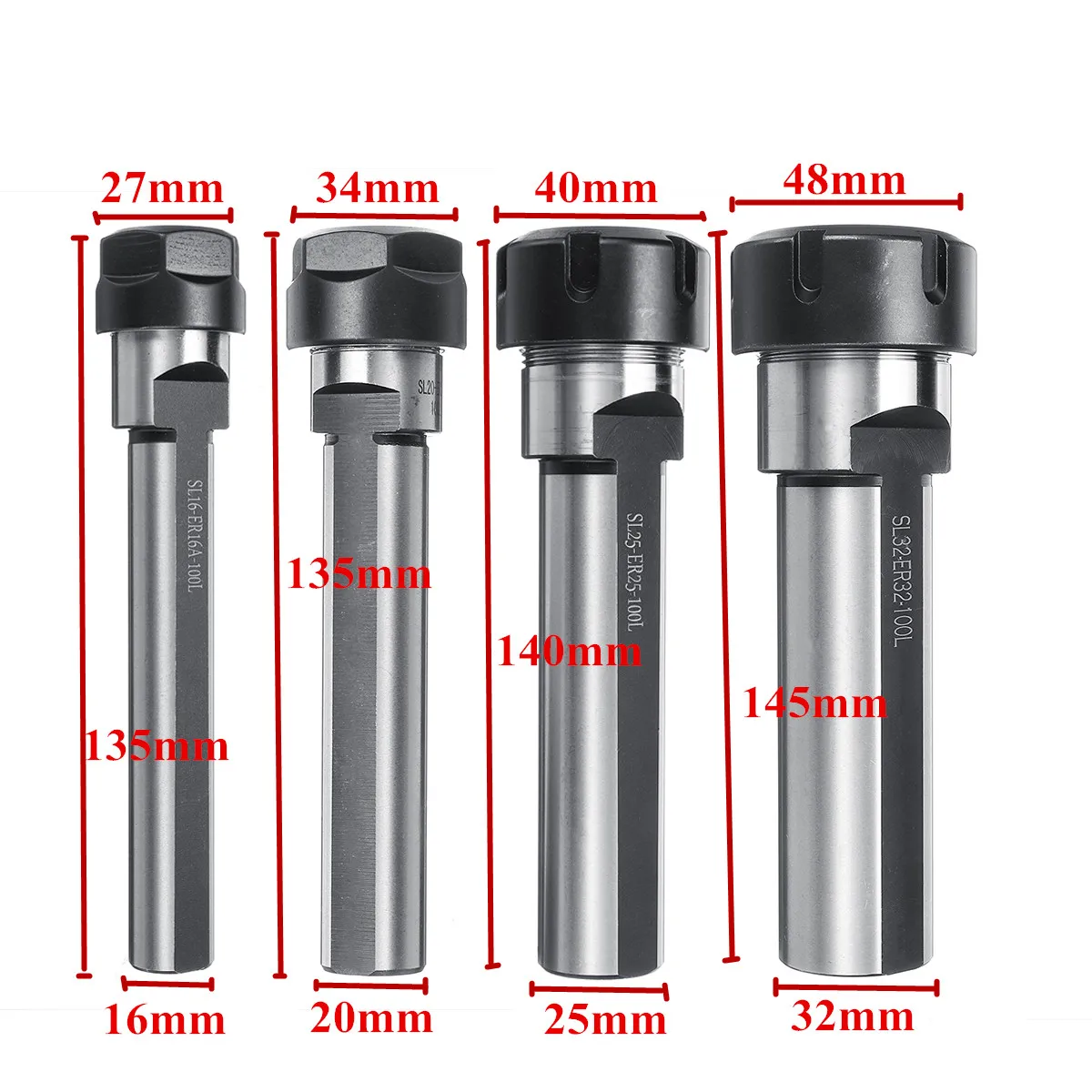

CNC Side-mounted Extension Rod Precisions Nut Chuck SL ER16/ER20/ER25/ER32
