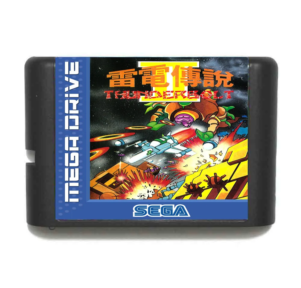 Thunderbolt II 16 бит MD игровая карта для sega Mega Drive для Genesis