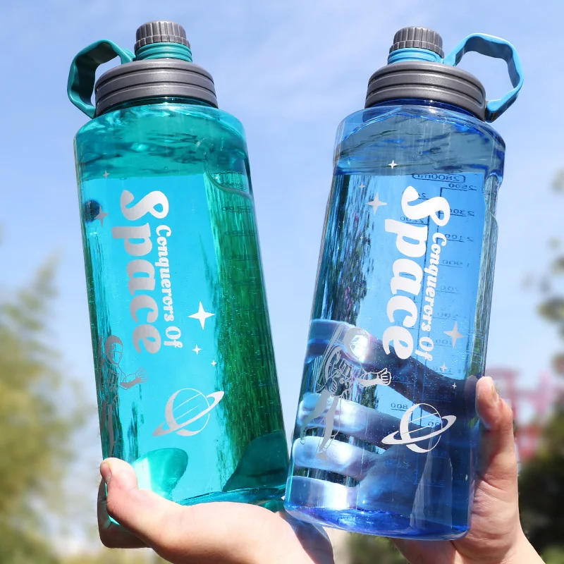 1L 1.5L 2L 3L Large Capacity Sports Water Bottle Outdoor Fitness Water Cup Bicycle Camping Mountaineering Portable Fitness Jug