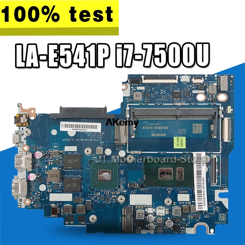 

FLEX 5-1570 motherboard for Lenovo FLEX5-1570 320S-15ISK notebook motherboard LA-E541P i7-7500U GT920M Test original work