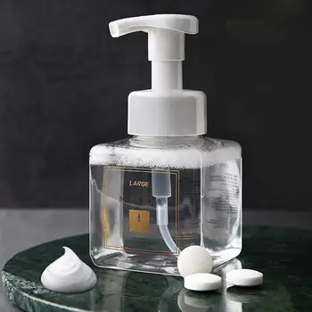 

250ML Plastic Bubble Bottle Mousse Shower Gel Jar Foaming Hand Sanitizer Bottles for Travel Hand Soap Pump Bottle Container