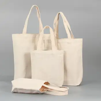 

Fashion Unisex Handbags Custom Canvas Tote Bag Print Text Your Design Grocery Daily Use Reusable Cotton Travel Casual Shopping