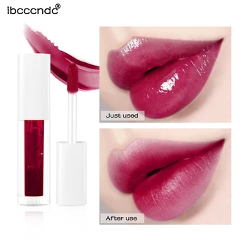

Ibcccndc moisturizing lip tint sexy red pumpkin cherry color long lasting waterproof mirror lip gloss IB021