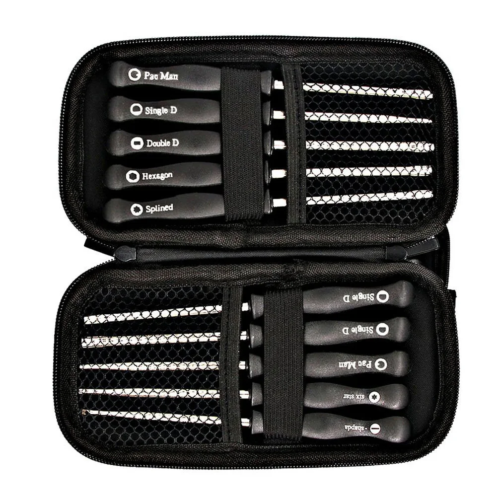 Adjusting Tool Motor Carburetor Screwdriver Set Handle Parts Storage Box Professional Auto Cleaning Brush Repair Kit