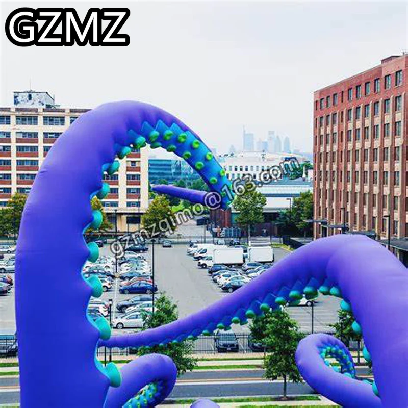 

MZQM occupational Inflatable Octopus Leg for Building Decoration, inflatable octopus jellyfish tentacles legs.