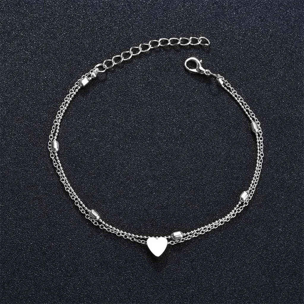 Stainless Steel Anklets Love Heart Charm Ankle Bracelet Chain dropshipping wholesale fast ship enough stock 2020 new arivals Stainless Steel Anklets Love Heart Charm Ankle Bracelet Chain dropshipping wholesale fast ship enough stock 2020 new arivals