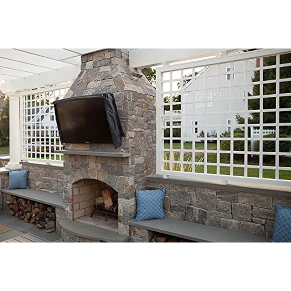 Outdoor TV Covers 22'' To 70'' 60'' With Bottom Cover Weatherproof Television Case