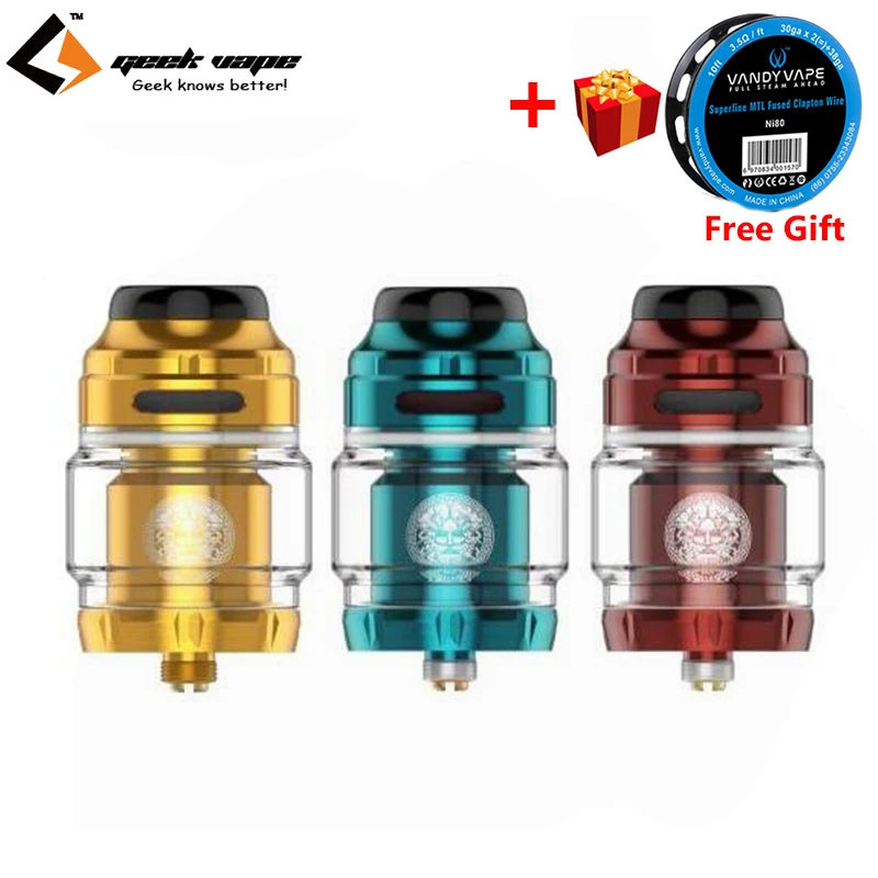 

New Geekvape Zeus X RTA Tank 4.5ml Top airflow Support Single Dual Coil VS Electronic cigarette atomizer Zeus Dual RTA Vape