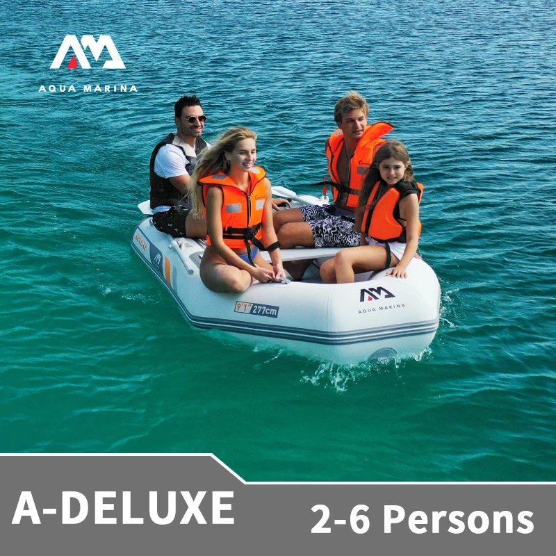 Aqua Marina 3 6 Personen A DELUXE Opblaasbare Boot Pvc Lichtgewicht Roeien Rubberboot Water Sport Snelle Kano Roeispaan 2021 AliExpress