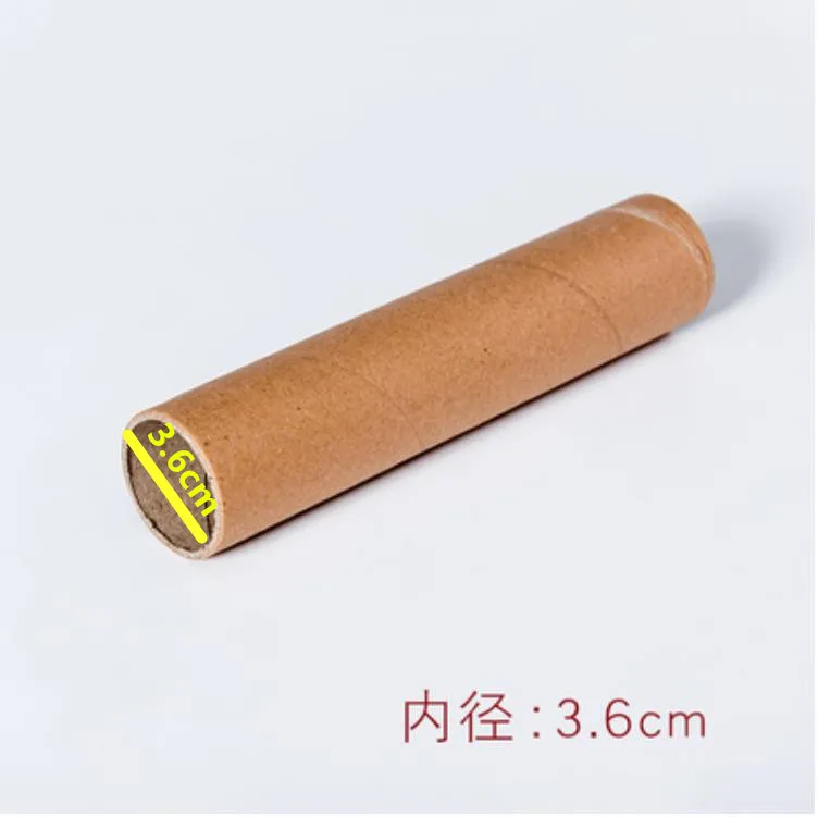 d 3.6cm Трубка из крафтовой бумаги креативная ручная работа Diy картина цилиндрическая упаковка Удочка Экспресс-упаковка - Цвет: d 3.6cm
