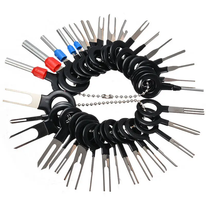 

Terminal Removal Tools Car Electrical Wiring Crimp Connector Pin Extractor Kit Car Repair Hand Tool Set Plug key Kit Accessories