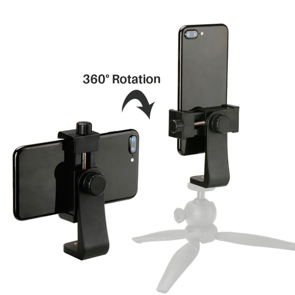 Универсальный штатив-адаптер для мобильного телефона, вертикальный штатив 360 для iPhone X 7 8 Plus samsung S8 S7