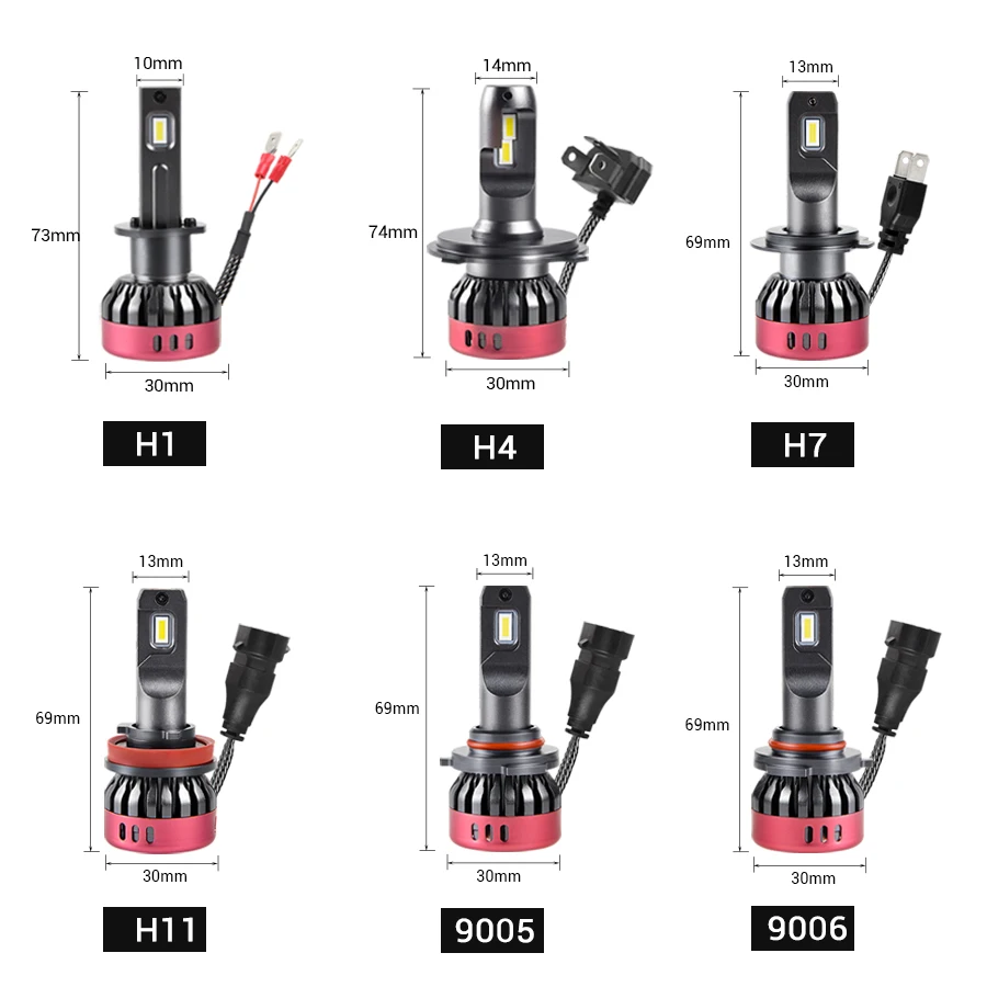 Avacom H7 светодиодный H4 Автомобильная лампочка H1 H11/H8 H15 9005/HB3 9006/HB4 Hir2 12V 24V 24W 4800LM 6500 к авто лампы Turbo высокая яркость светодиодный