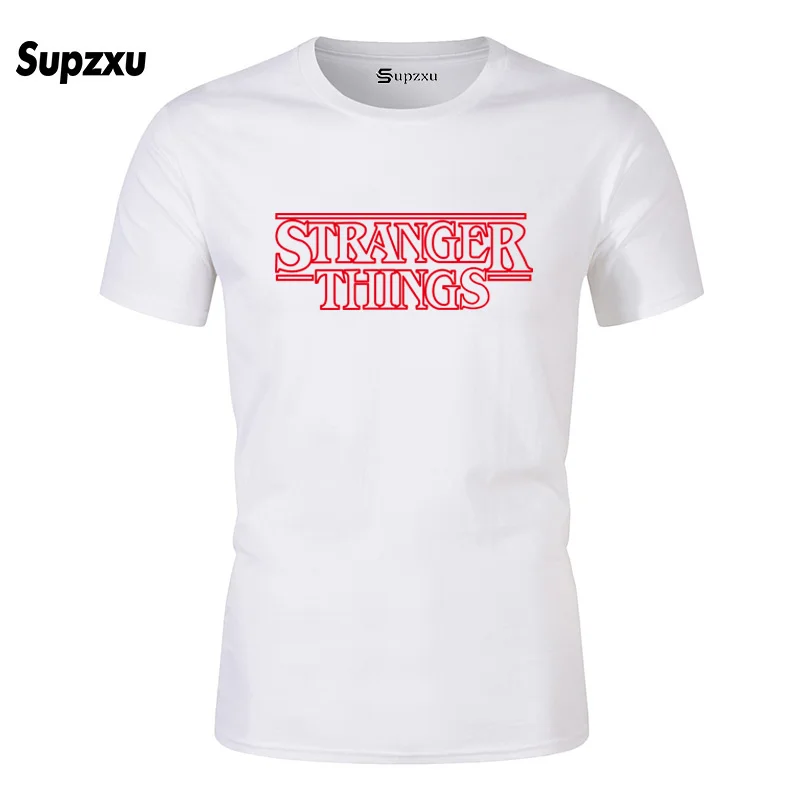 Stranger Things T shirt Man Summer Cotton Short Sleeve shirts Male Casual Tee 2020 High Quality Sportswear Tracksuit | Мужская одежда