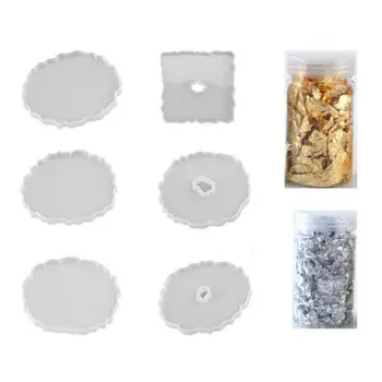 

1 Set Crystal Epoxy Resin Mold Coaster Casting Silicone Mould DIY Crafts Making Tools