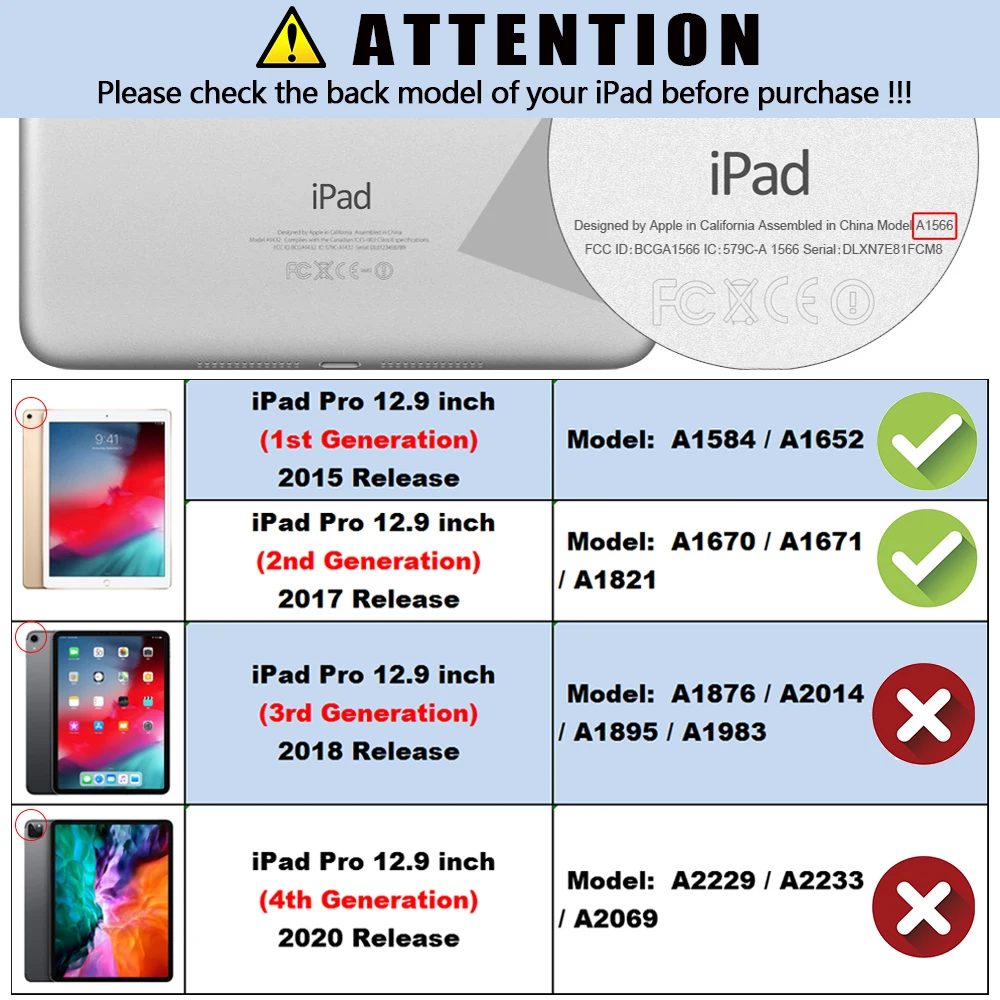 МТТ PU кожаный чехол для планшета iPad Pro 12 9 '񟭏 2017 релиз Магнитный Флип стенд