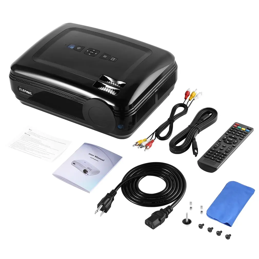 Elepawl 720P lcd видео проектор 3200 лм мультимедийный проектор для домашнего кинотеатра
