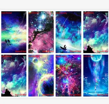 

2020 great Space color 5d diamond painting full set start 5d diamond embroidery full set rhinestone pictures 5d diamond art kit