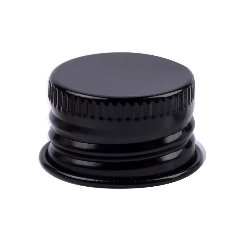 black aluminum cap