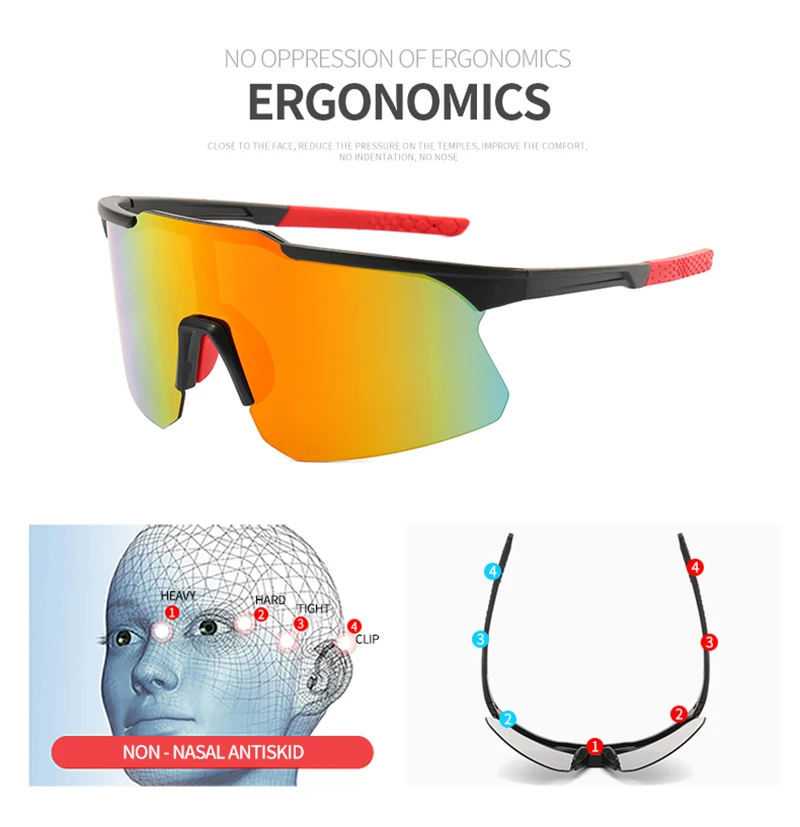 Lunettes de soleil polarisées - Pour homme et femme - Cadre