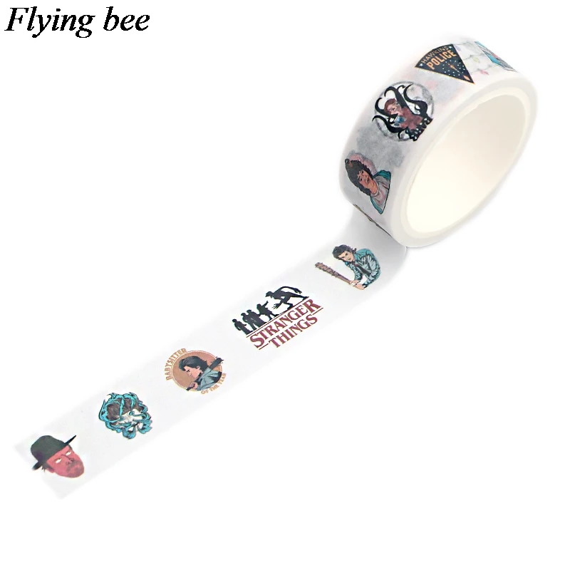 Flyingbee 6 шт./компл. с надписью ТВ шоу Friends(клейкая лента из сериала очень странные Бумага лента Washi Игра престолов стикер ленты вентиляторы gits X0639