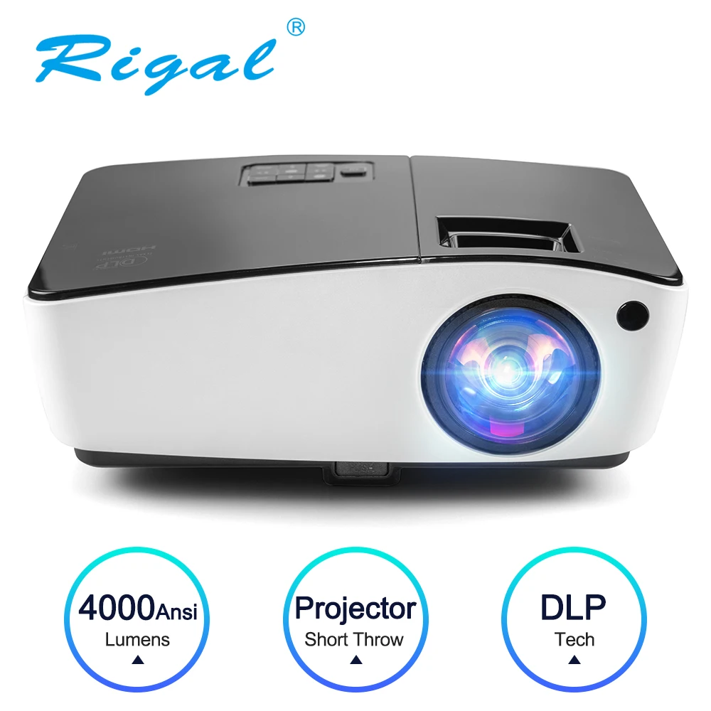 RD298 Short Throw Projector 4000Ansi Lumens FUll HD Projector 3D DLP