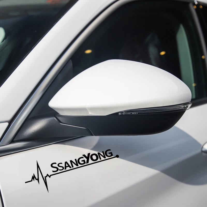 1 шт. Авто Декор для оконного стекла наклейки светоотражающие наклейки для Ssangyong kyron Rexton, Korando actyon