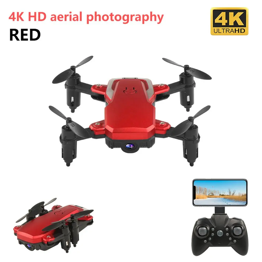 Мини складной Wi-Fi FPV Радиоуправляемый Дрон с HD камерой Радиоуправляемый вертолет самолет удержание высоты воздушные видео игрушки для детей