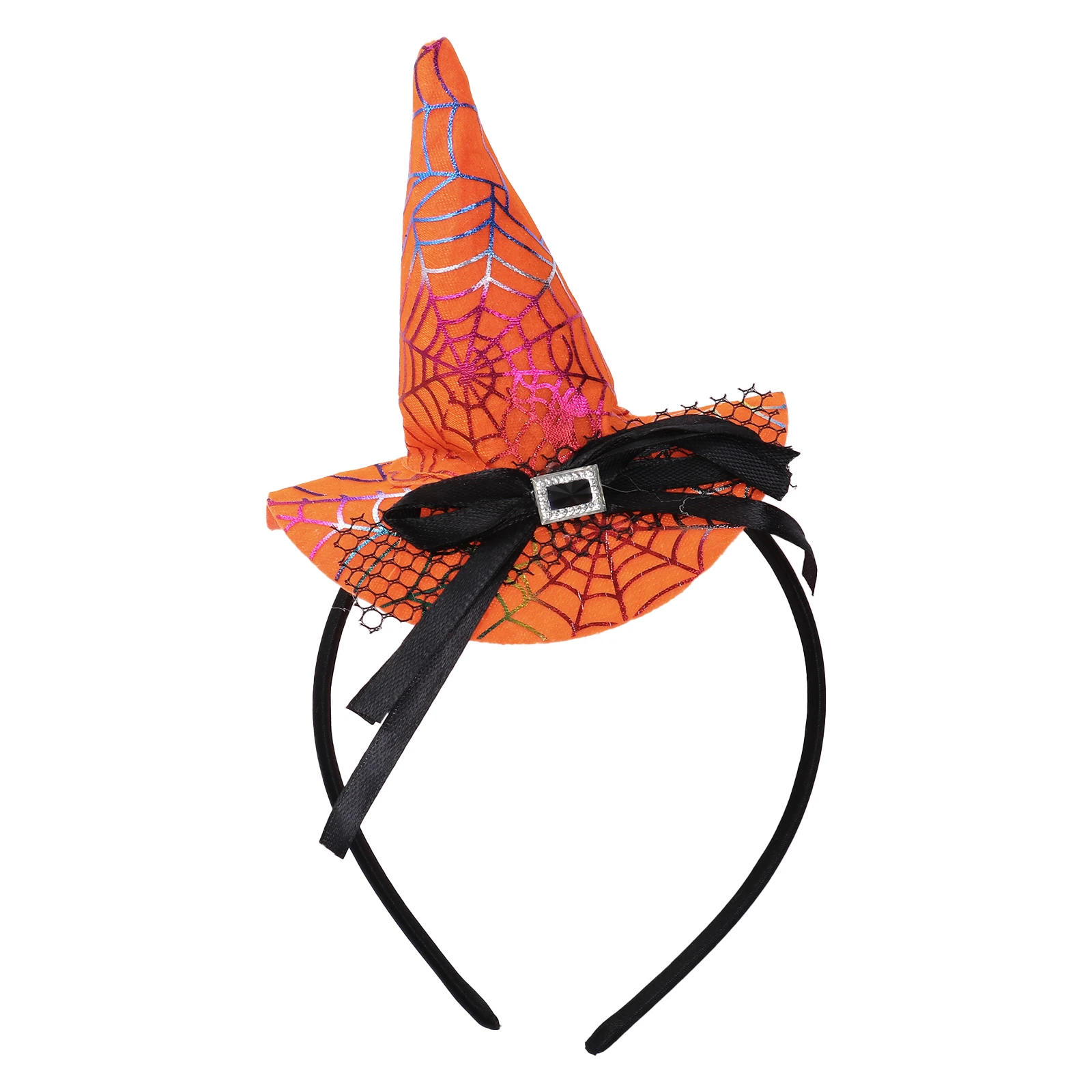 Halloween Black Wizarding Witch Hat Headband Costume Cosplay Party