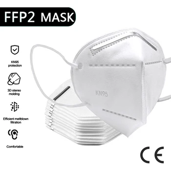

20PCS FFP2 Fast Delivery KN95 Dustproof Anti-fog And Breathable Face Masks Filtration Mouth Masks