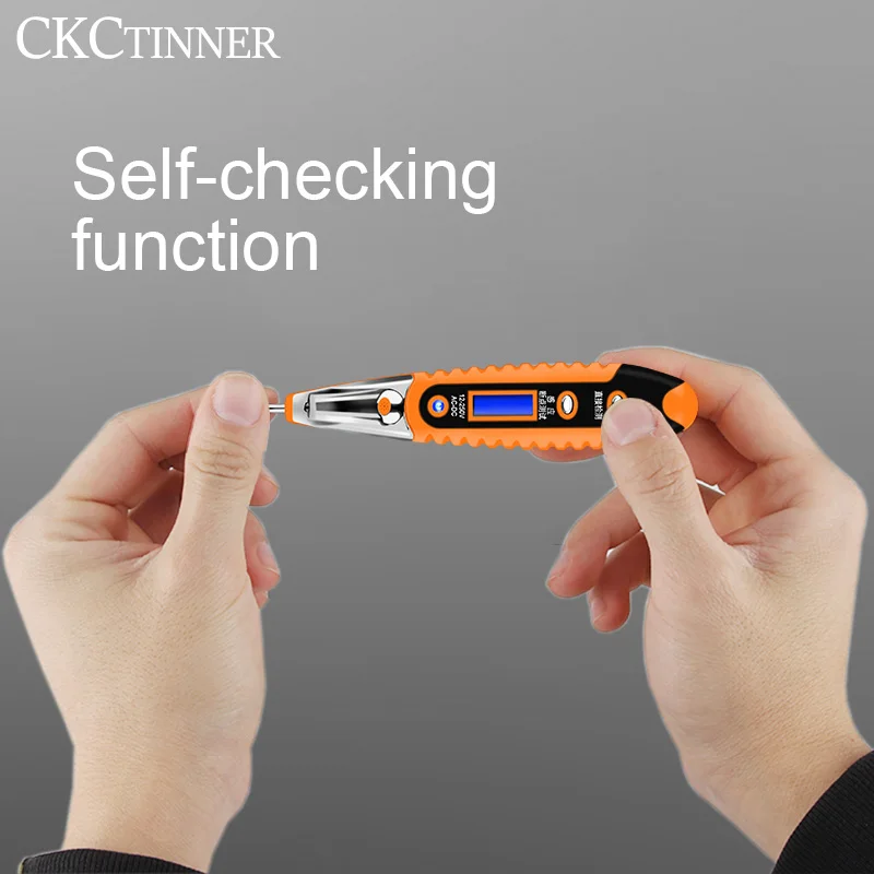 멀티 디지털 테스트 연필 AC DC 12-250V 테스터 전기 스크루 드라이버 LCD 디스플레이 전압 검출기 테스트 펜 전기 도구