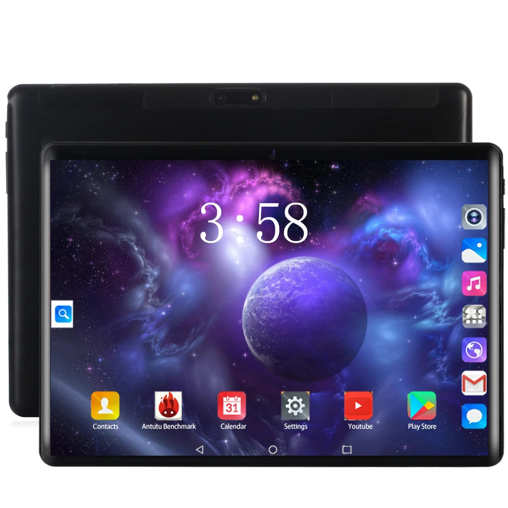 4G LTE 128 ГБ, глобальная Bluetooth, Wi-Fi, Android 8,0, 10,1 дюймов, планшет, четыре ядра, 6 ГБ ОЗУ, 128 Гб ПЗУ, две sim-карты, 2.5D стекло, планшетный ПК