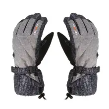 Утепленные зимние холодной погоды лыжные перчатки для взрослых согреться Водонепроницаемый ветрозащитный#4N26