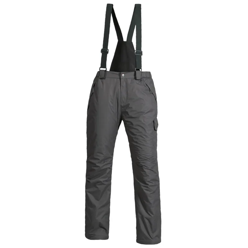 2019 новые спортивные флисовые мужские лыжные штаны с подтяжками ветрозащитные