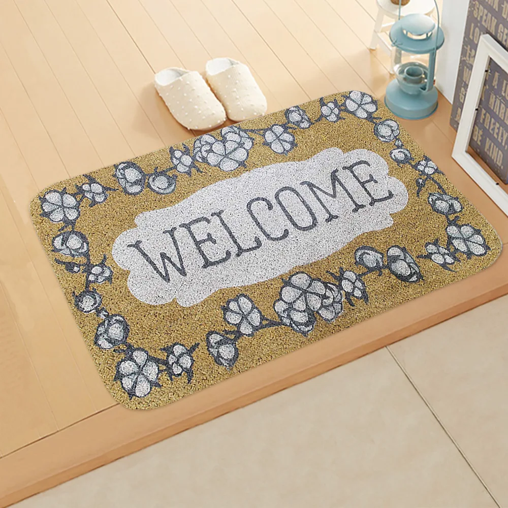 Letter Print Doormats Rectangle NonSlip Door Mat Bedroom Kitchen Entrance Print Door