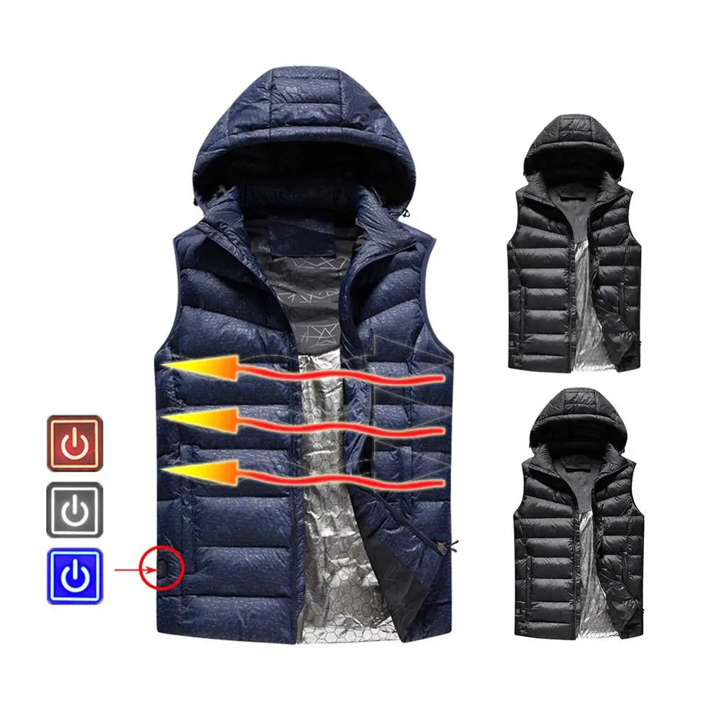 

Autumn And Winter New Intelligent Temperature Control Heating Vest USB Charging Heating Vest Three-speed Heating 40P