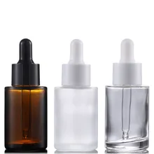 230 шт 30 мл пустые прозрачные матовые коричневые стеклянные бутылочки-капельницы прозрачный стеклянный контейнер для пипетки