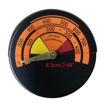 

Stove Thermometer Temp Gauge Oven Temperature Meter For Log Wood Burner Fireplace Bakeware Smoker Measurement Tool