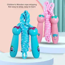 

Jump Rope For Kids Wood Handle Body building Boys and Girls Adjustable Skipping Rope Fitness Equipment Outdoor Exercise
